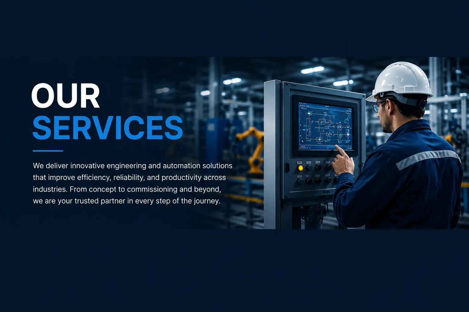 Our Services — We deliver innovative engineering and automation solutions that improve efficiency, reliability, and productivity across industries.